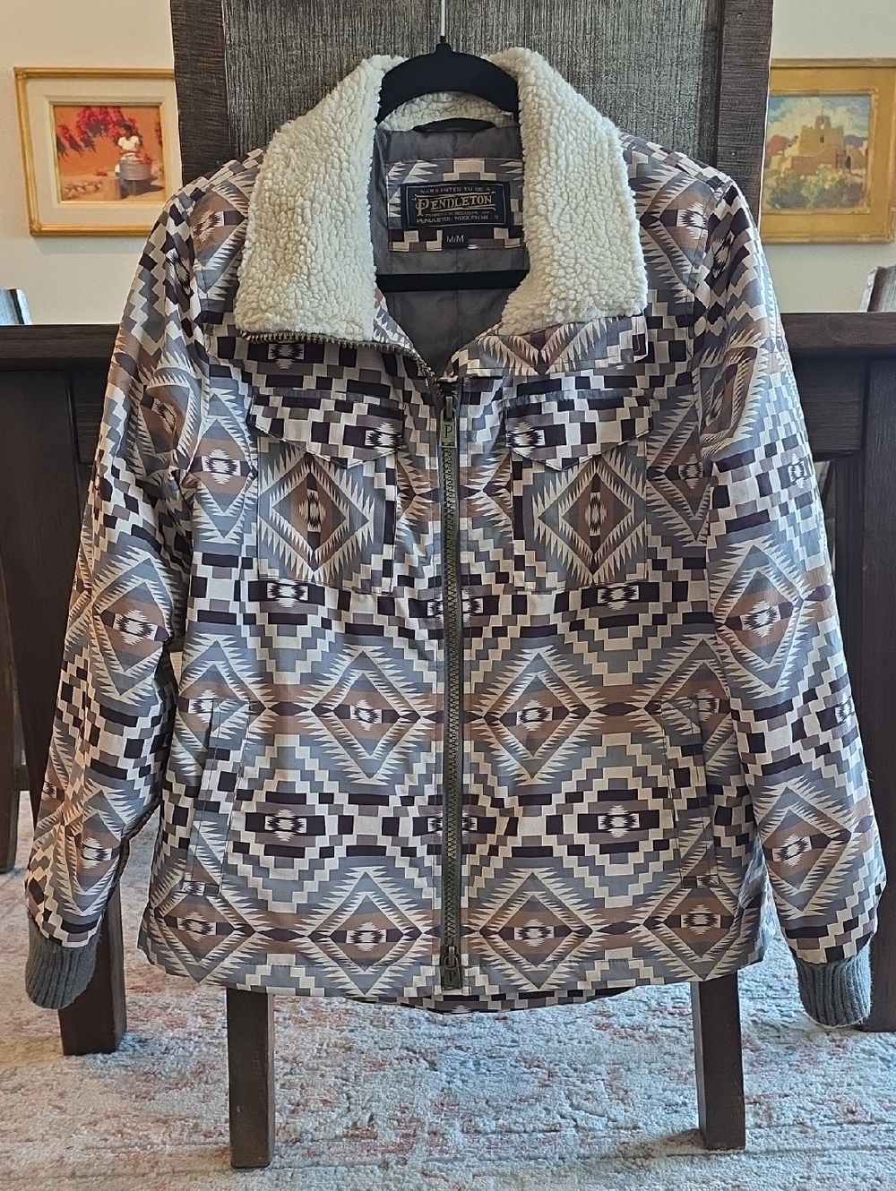 Gorgeous Pendleton Madera Size Medium Southwest Design Jacket 🩶🤎🖤